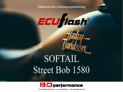 ECUflash - HD SOFTAIL Street Bob 1580 - 62kW/84HP