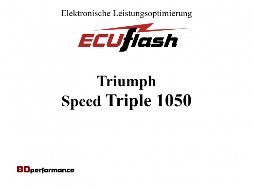 ECUflash - Triumph Speed Triple 1050 - siehe bitte Details
