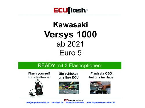 ECUflash KAW Versys 1000 BJ ab 2021-> Euro5 siehe bitte Details