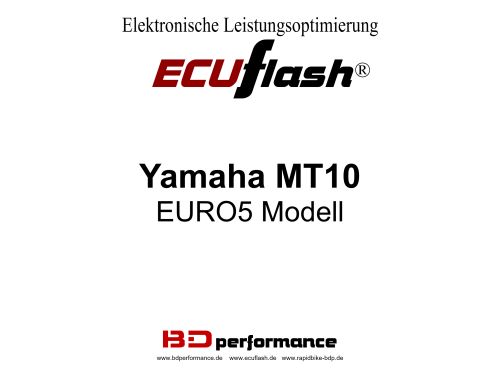 ECUflash Yamaha MT10 ab BJ22 Euro5 - siehe Details