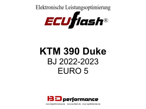 ECUflash KTM 390 Duke BJ 2022-2023 Euro 5